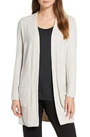 barefoot dreams CozyChic Lite Long Cardigan in Silver at Nordstrom, Size Medium