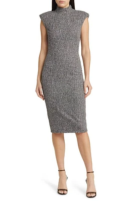 Black Halo Zabi Bouclé Sheath Cocktail Dress in Dashing Duchess at Nordstrom, Size 0