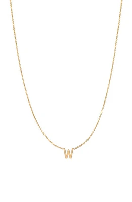 BYCHARI Initial Pendant Necklace in 14K Yellow Gold-W at Nordstrom