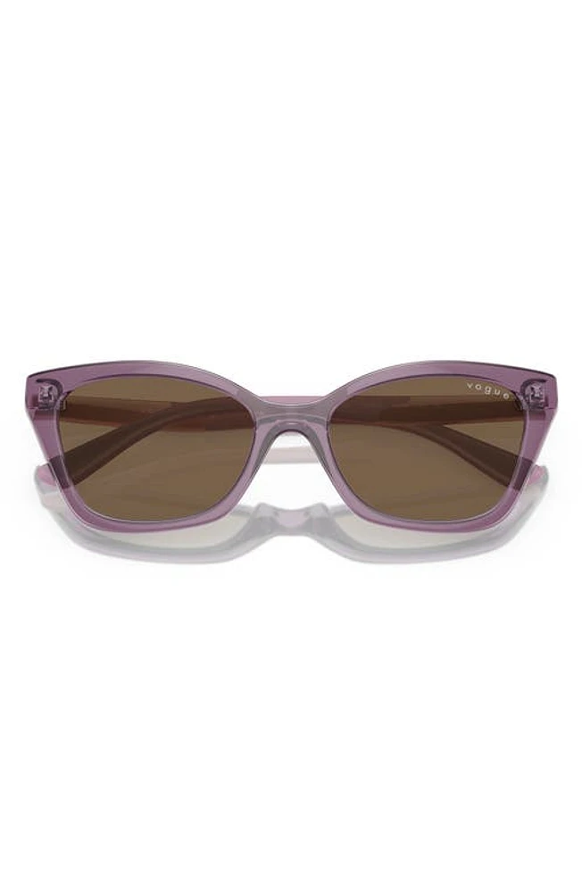 VOGUE Kids' 48mm Cat Eye Sunglasses in Transparent Violet at Nordstrom