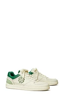 Tory Burch Clover Court Sneaker Titanium White /Green Ph at Nordstrom,