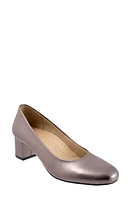 Trotters Daria Block Heel Pump Pewter at Nordstrom,