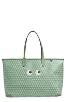 Anya Hindmarch I Am a Plastic Bag Wink Eyes Recycled Coated Canvas Tote in Moss at Nordstrom