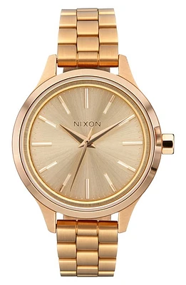 Nixon Optimist Bracelet Watch, 33.5mm in All Light Gold at Nordstrom