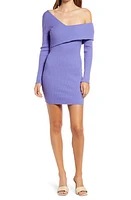 bebe Asymmetrical Off the Shoulder Sweater Dress at Nordstrom,