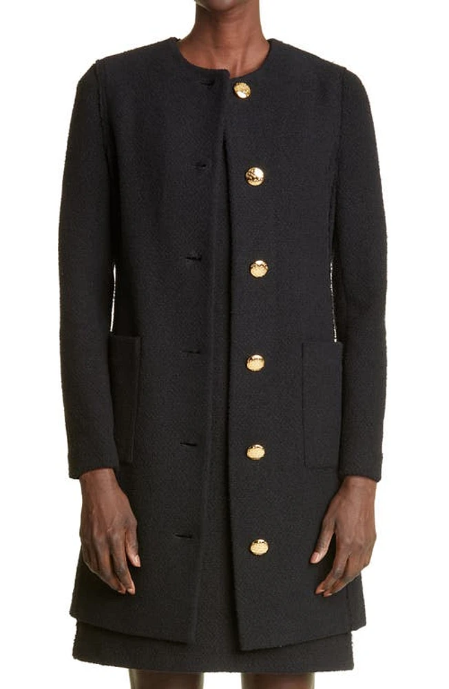 St. John Collection Bouclé Knit Jacket Black at Nordstrom,