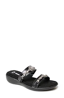 Minnetonka Brenn Slide Sandal Black at Nordstrom,