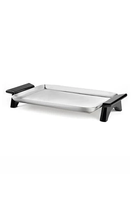 Nambé Circa Rectangular Footed Tray in Silver at Nordstrom