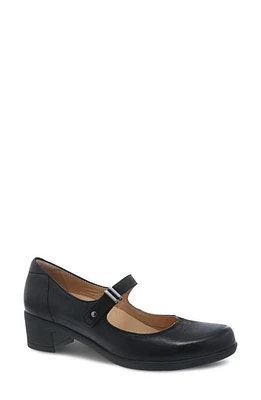 Dansko Callista Mary Jane Pump Black Burnished Nubuck at Nordstrom,