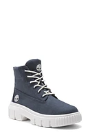 Timberland Greyfield Waterproof Leather Boot Dark Blue Canvas at Nordstrom,