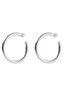 Argento Vivo Sterling Silver Tube Hoop Earrings at Nordstrom