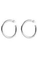 Argento Vivo Sterling Silver Tube Hoop Earrings at Nordstrom