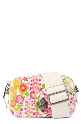 Kurt Geiger London x Floral Couture Small Kensington Quilted Camera Bag in Floral Multi at Nordstrom