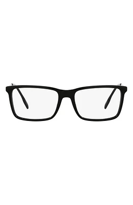 burberry Harrington 57mm Rectangular Optical Glasses in Black at Nordstrom