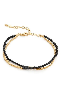 Monica Vinader Mini Nugget Stone Beaded Bracelet in 18Ct Gold Vermeil On Sterling at Nordstrom