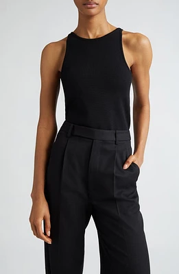 Max Mara Alfeo Wool Blend Sleeveless Sweater Black at Nordstrom,