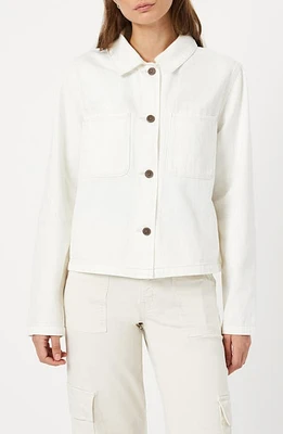 Mavi Jeans Nola Button-Up Jacket Off White at Nordstrom,