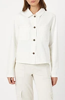 Mavi Jeans Nola Button-Up Jacket Off White at Nordstrom,