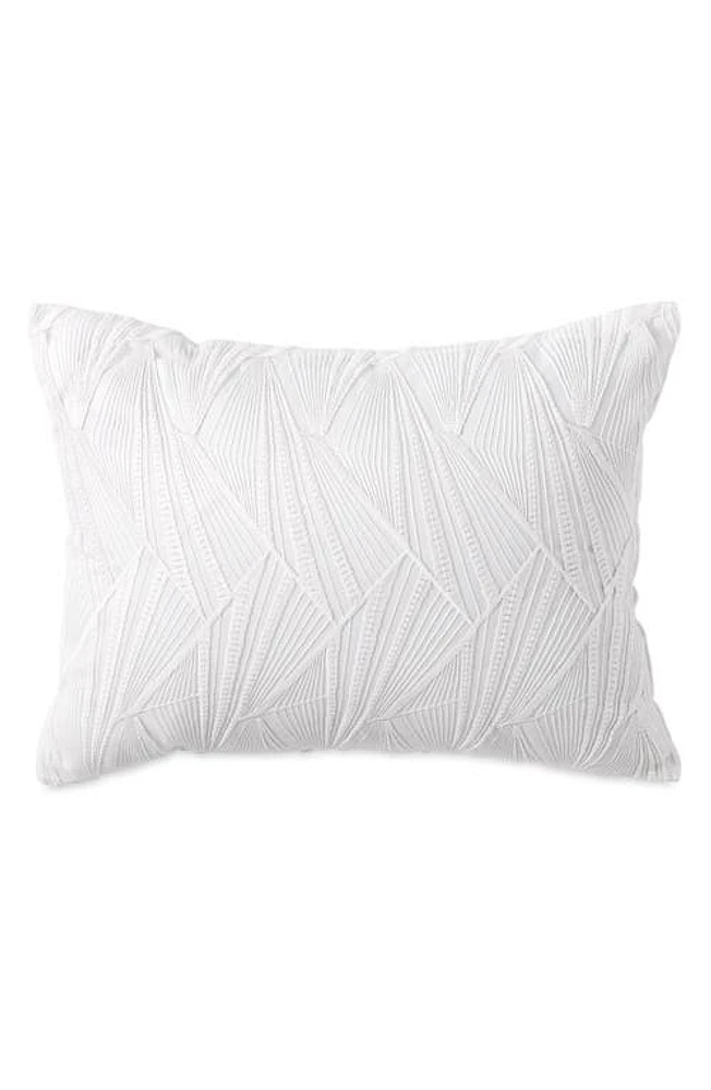 DKNY Refresh Embroidered Accent Pillow in White at Nordstrom