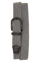 Torino Braided Mélange Belts Grey at Nordstrom,