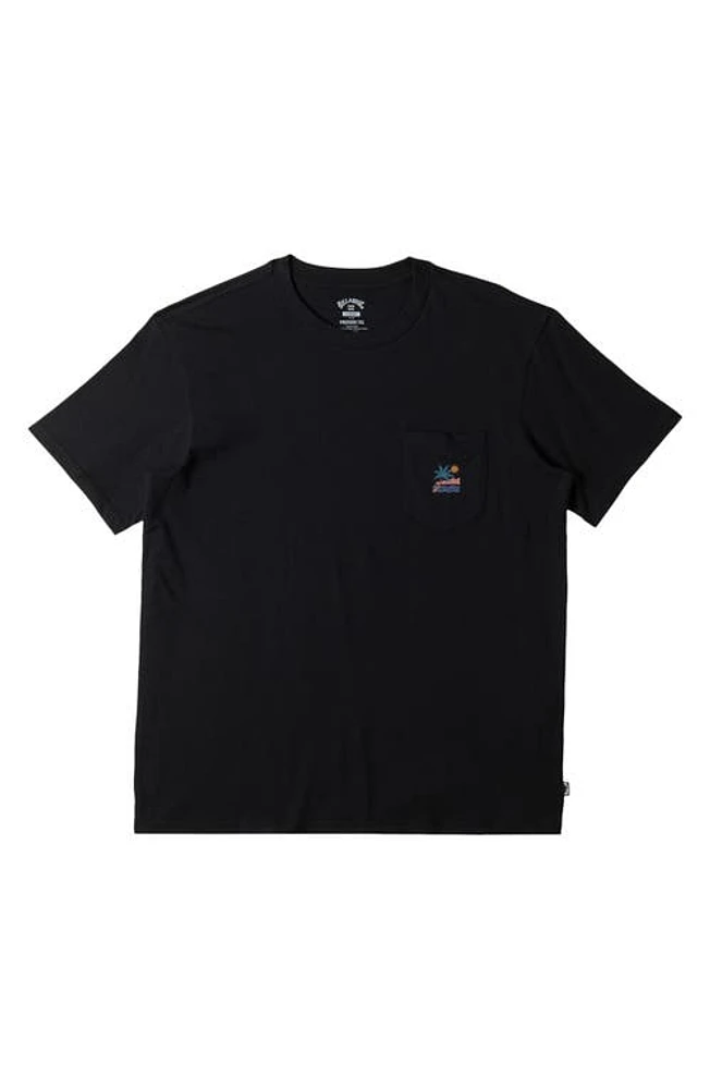 Billabong Kids' Troppo Pocket Graphic T-Shirt Black at