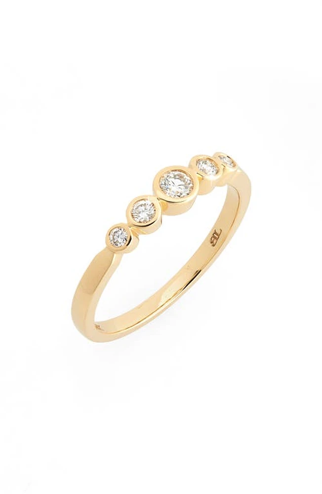 Bony Levy Monaco Gradient Diamond Ring 18K Yellow Gold at Nordstrom,