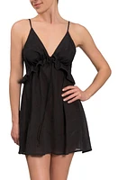 Everyday Ritual Isabelle Tie-Front Cotton Chemise at Nordstrom,