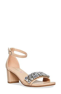 Steve Madden JCarlii Embellished Ankle Strap Sandal in Blush at Nordstrom, Size 7 M