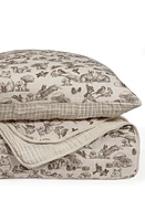 Oilo Organic Cotton Muslin Quilt & Sham Set in Eggshell at Nordstrom