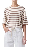 Citizens of Humanity Goldie Stripe T-Shirt Ginger at Nordstrom,