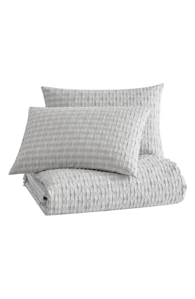 DKNY Refresh Duvet Cover in Light Grey at Nordstrom