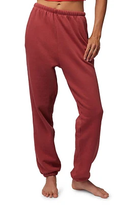 Spiritual Gangster Sol Cotton Sweatpants Rosewood at Nordstrom,