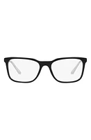 Prada 56mm Rectangular Optical Glasses in Black at Nordstrom