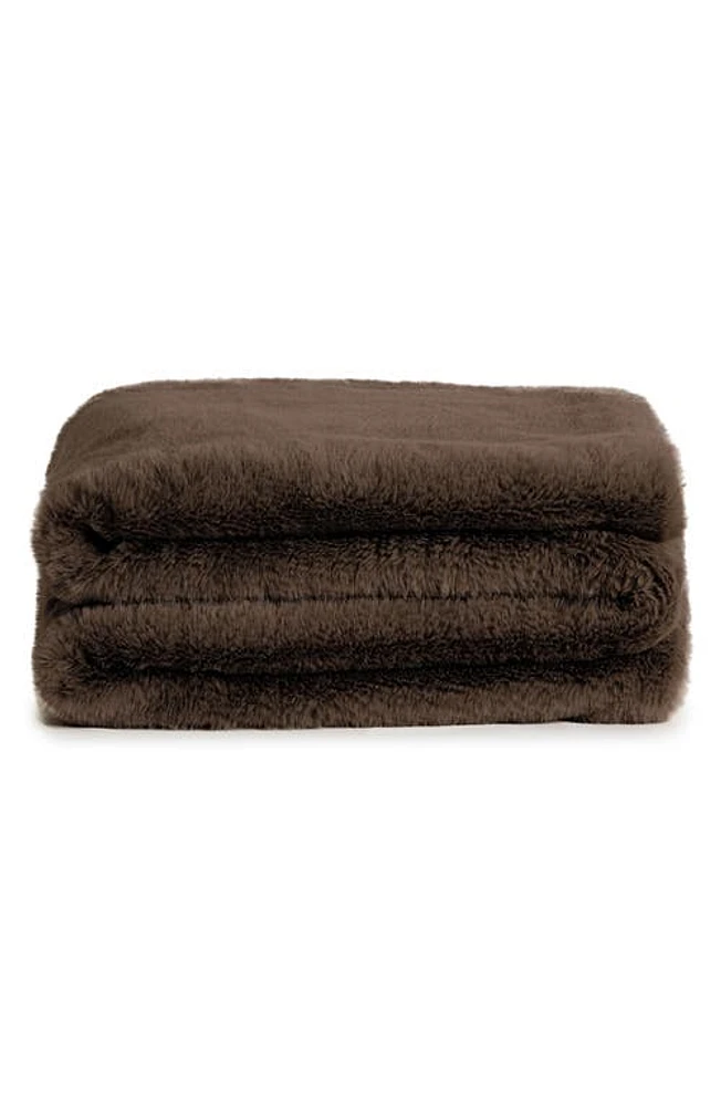 UnHide L'il Marsh Fleece Pet Blanket in Chocolate Hare at Nordstrom