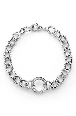 LAGOS Caviar Spark Diamond Bracelet in Silver Diamond at Nordstrom, Size 6