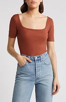 Treasure & Bond Scoop Neck Rib Top at Nordstrom,