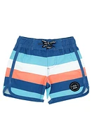 Feather 4 Arrow Coastal Stripe Board Shorts Blue Multi at Nordstrom, M