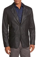 Remy Leather 'Lite' Button Blazer in Peat/Rustic at Nordstrom, Size 48R