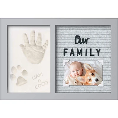 KeaBabies Heartfelt Hand and Footprint Keepsake Kit with Letterboard in Cloud Gray at Nordstrom