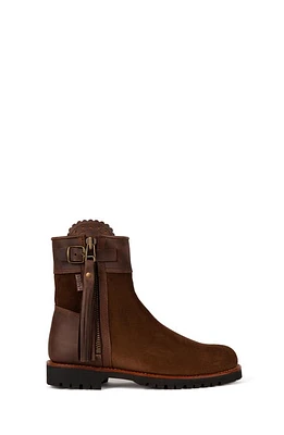 Penelope Chilvers Inclement Long Tassel Waterproof Bootie Dark Oak at Nordstrom,