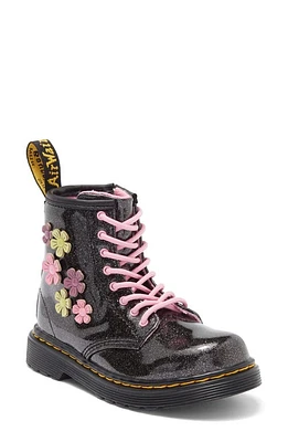 Dr. Martens Kids' 1460 Floral Combat Boot Black/Multi at Nordstrom,