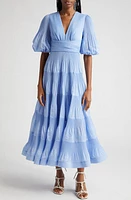 Zimmermann Pleated Tiered Midi Dress at Nordstrom,