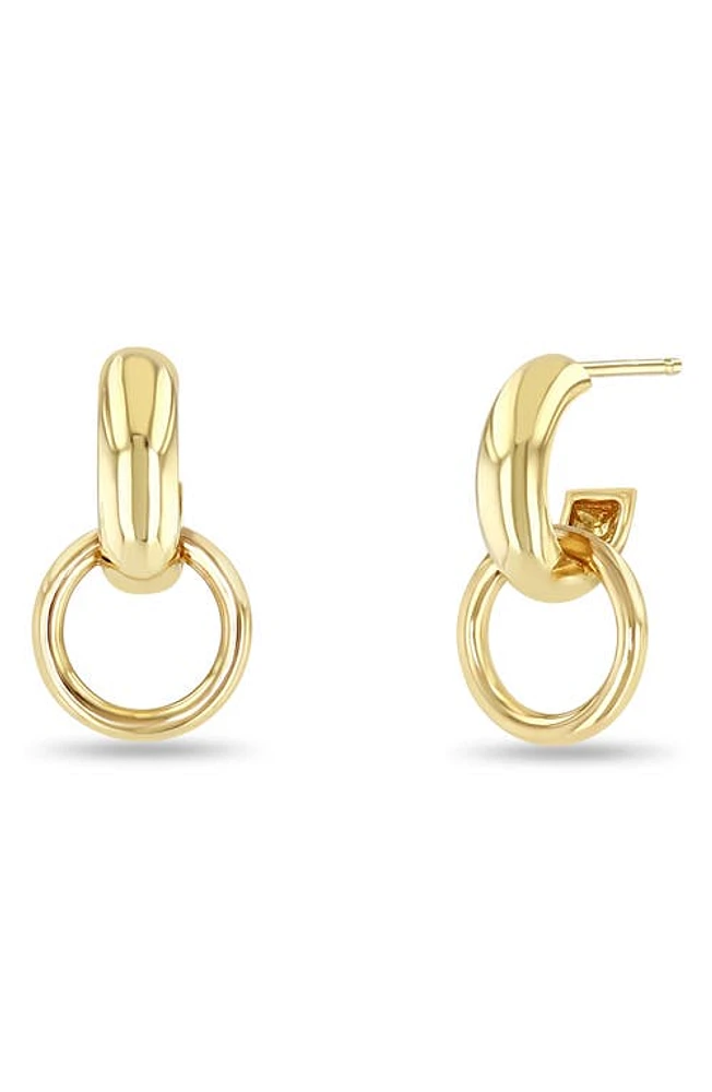 Zoë Chicco 14K Gold Huggie Hoop Earrings in 14K Yg at Nordstrom