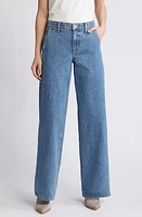 SLVRLAKE Mica Low Rise Double Seam Wide Leg Jeans Satisfaction at Nordstrom,