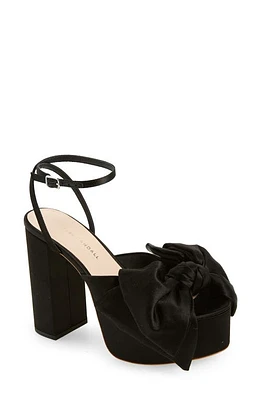 Loeffler Randall Kiki Bow Platform Sandal Black at Nordstrom,