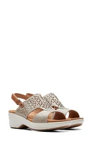 Clarks(r) Tuleah Sun Platform Sandal Stone Leather at Nordstrom,