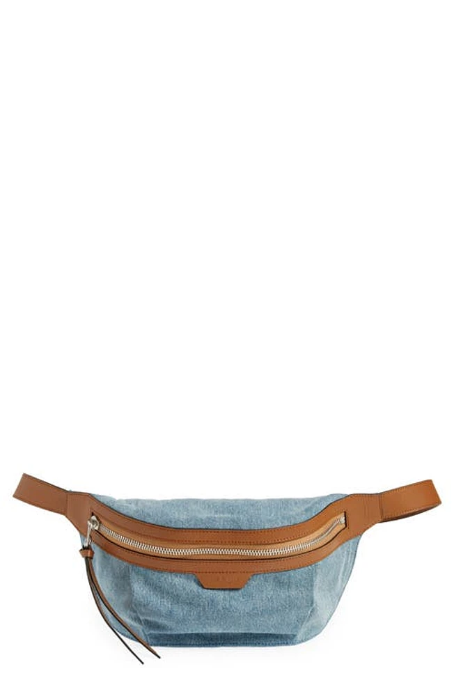 rag & bone Commuter Denim Belt Bag in Dnm at Nordstrom