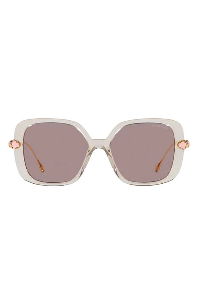 Swarovski 55mm Square Sunglasses in Violet at Nordstrom