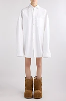 Balenciaga Outerwear Oversize Cotton Poplin Shirt at Nordstrom,