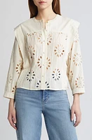 SESSÙN Soleia Eyelet Top Fleur De Sel at Nordstrom,